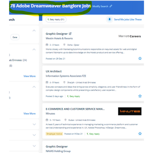Adobe Dreamweaver internship jobs in Bordeaux