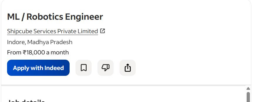 AI ML ROBOTICS internship jobs in Versailles