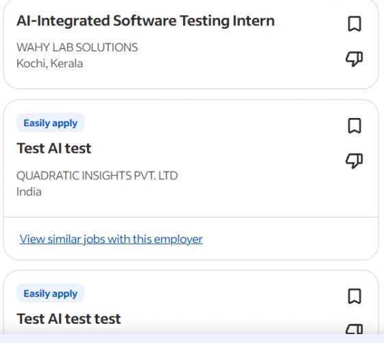 AI Testing & Automation internship jobs in Toulouse