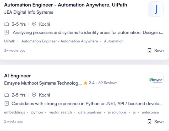 AI Workflow Automation internship jobs in Angers