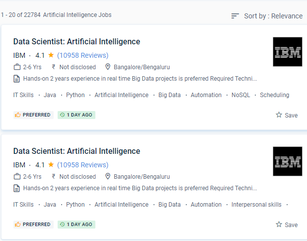 Artificial Intelligence internship jobs in Nimes