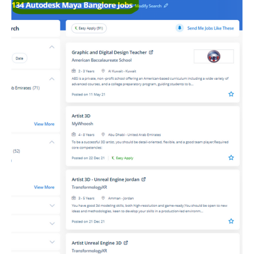 Autodesk Maya internship jobs in Lyon