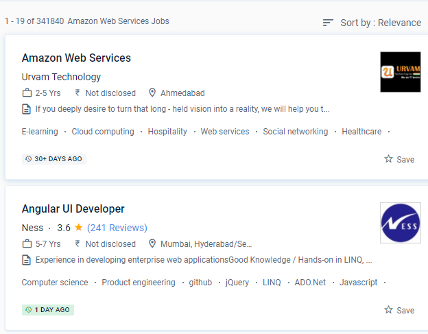 AWS internship jobs in Nice