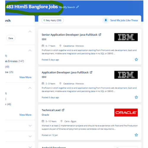 HTML 5 internship jobs in Versailles
