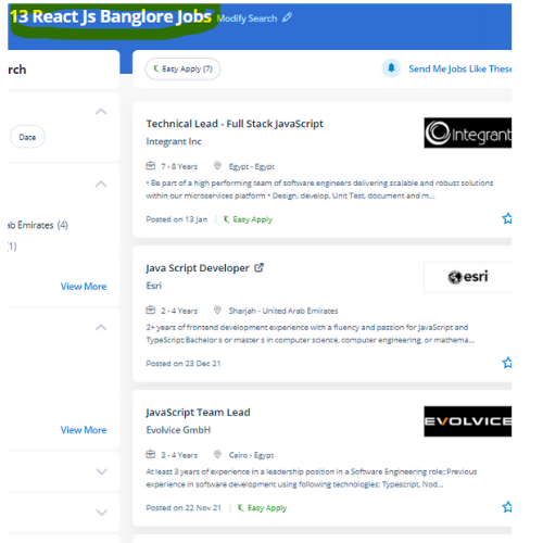 React JS internship jobs in Bordeaux