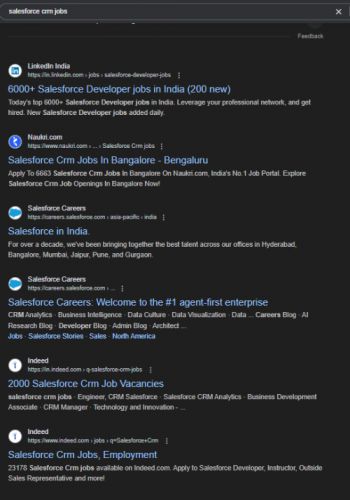 SalesForce internship jobs in Strasbourg