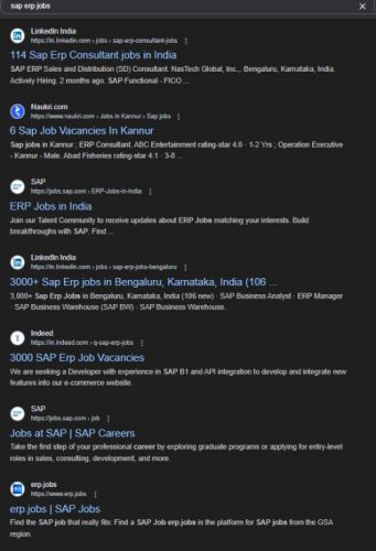 SAP ERP internship jobs in Angers