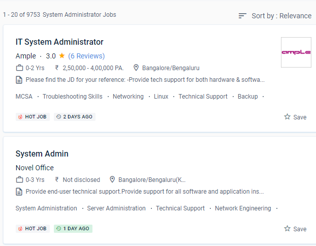 System Administration internship jobs in Toulouse