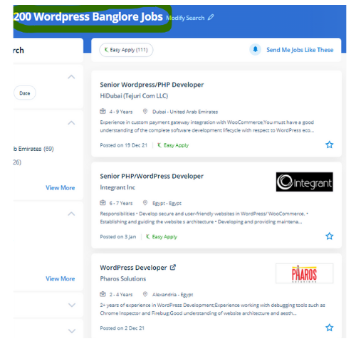 Wordpress internship jobs in Nimes