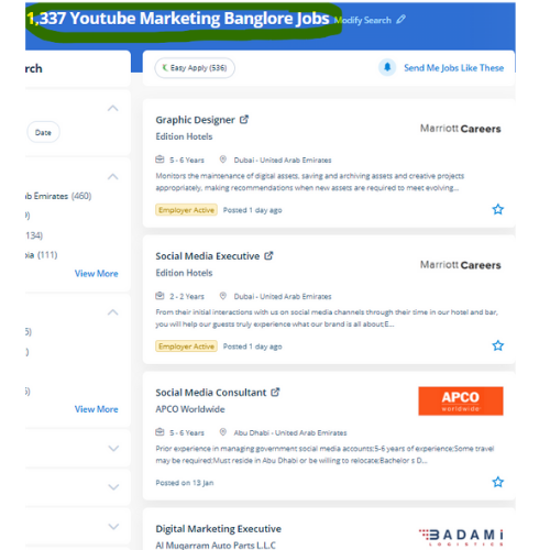 YouTube Marketing internship jobs in Nice